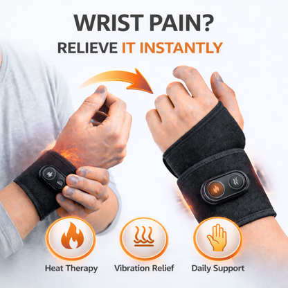 Relievia™ Heated Wrist Wrap With Vibration Therapy