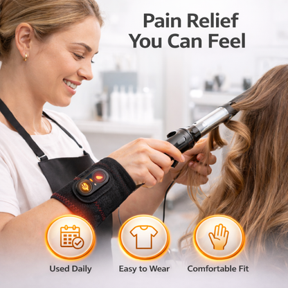 Relievia™ Heated Wrist Wrap With Vibration Therapy
